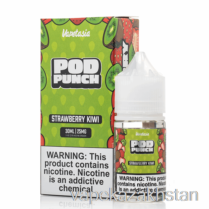 Vape Disposable Strawberry Kiwi - Vapetasia POD PUNCH Salts - 30mL 50mg